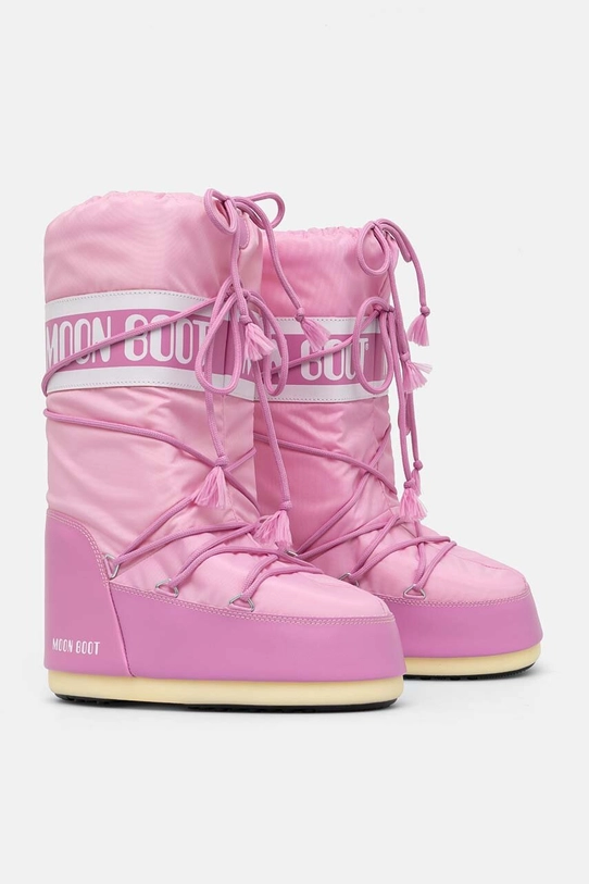 Moon Boot snow boots MB ICON NYLON 80D1400440.J001 pink AW24