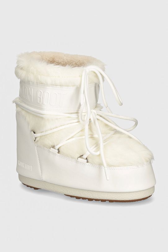Зимние сапоги Moon Boot MB ICON LOW FAUX FUR с утеплением белый 80D1409390.A002