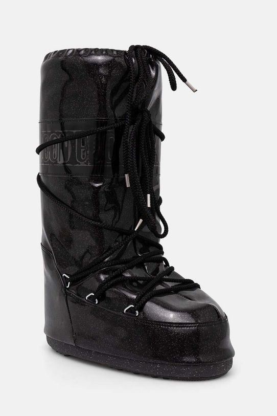 Moon Boot śniegowce MB ICON GLITTER płaska czarny 80D1402850.N001