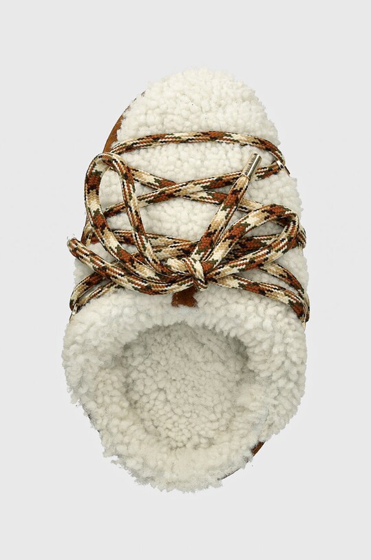 Moon Boot papuci de casa MB MULE SHEARLING maro 80D1460240.MA03