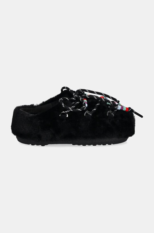 Пантофи Moon Boot MB MULE FAUX FUR BEADS 80D1460250.N001 черен AW24