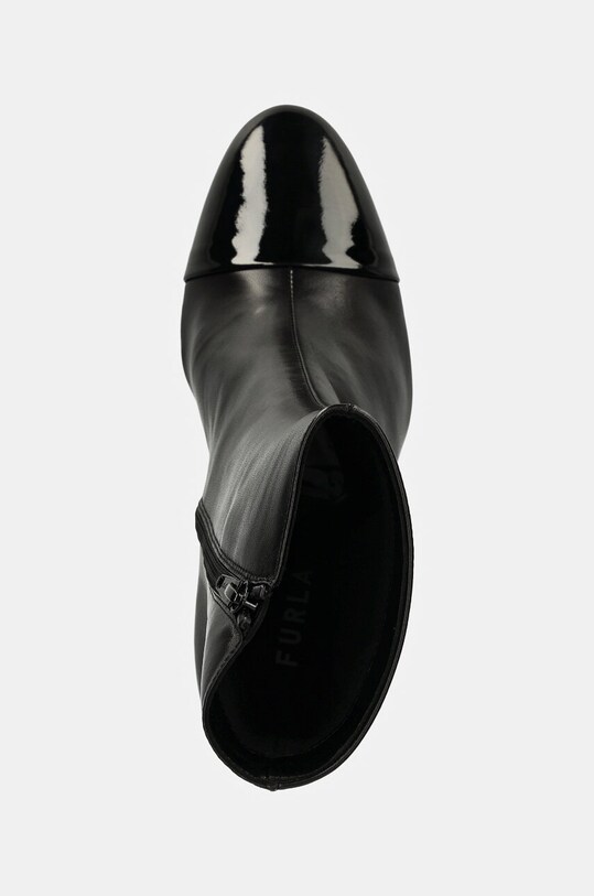 Furla cizme de piele Essential Ankle Boot negru YI65FNU.NE0000.O6000