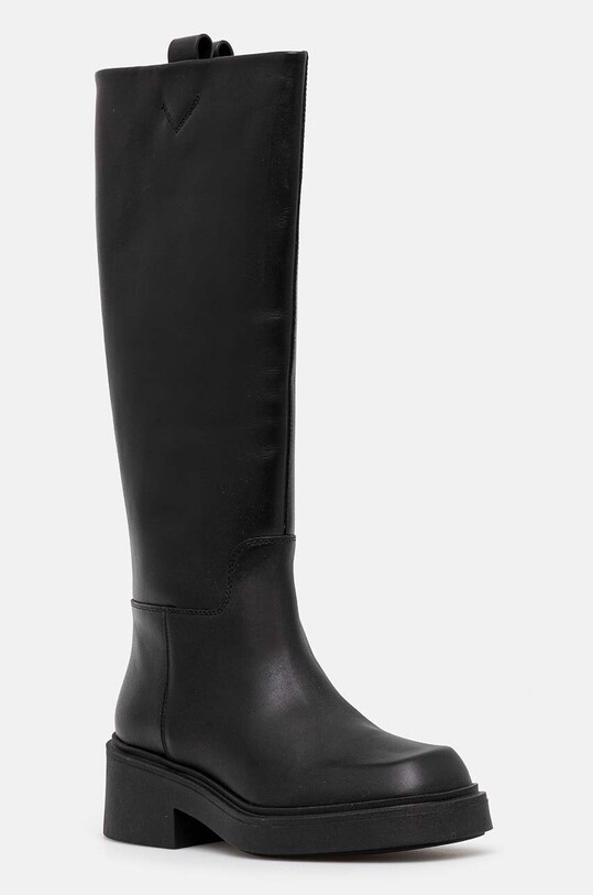 Furla ghete de piele College High Boot neizolat negru YI50FCG.WU0000.3350S
