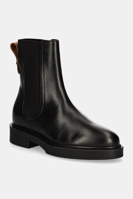 Kožne gležnjače Furla Sfera Chelsea Boot zrnata koža crna YI53CIT.BX3479.3379S