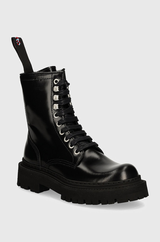 CAMPERLAB bocanci de piele Eki cu snur negru A700016.002