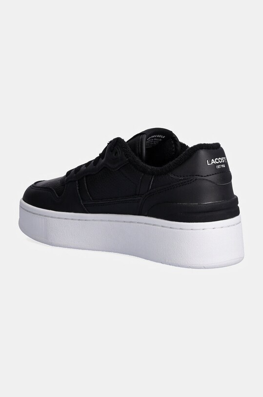 Obuwie Lacoste sneakersy skórzane T-Clip Platform 48SFA0046 czarny