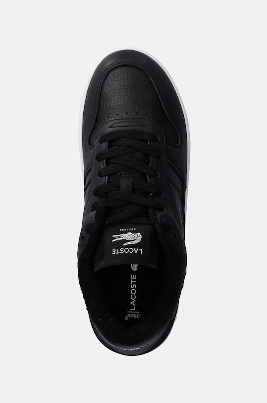 Lacoste sneakersy skórzane T-Clip Platform czarny 48SFA0046