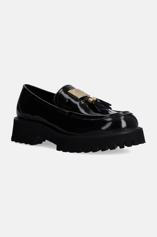 Kožené mokasíny Dkny Gillian lakovaná kůže černá K3436027.BLK