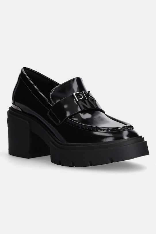 Dkny pantofi de piele Texas gros negru K4455786.BLK