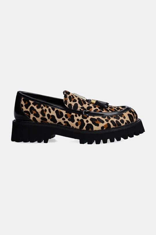 Kožené mokasíny Dkny Gillian K3447567.LEO čierna AW24