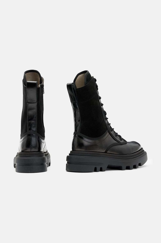 AllSaints botki skórzane Alexia Boot W063FB czarny