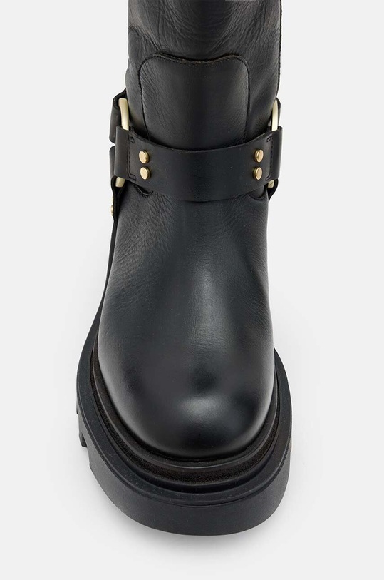Încălțăminte AllSaints ghete de piele Jade Biker Boot W055FB negru