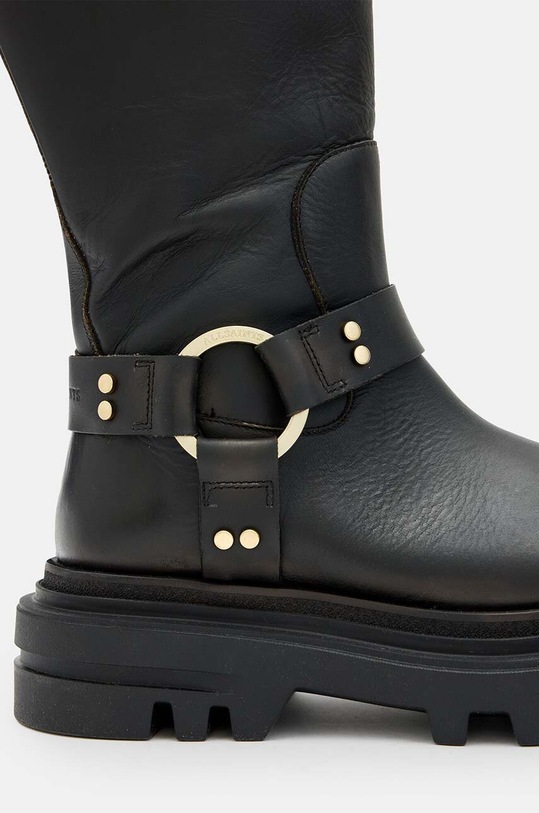 AllSaints ghete de piele Jade Biker Boot negru W055FB
