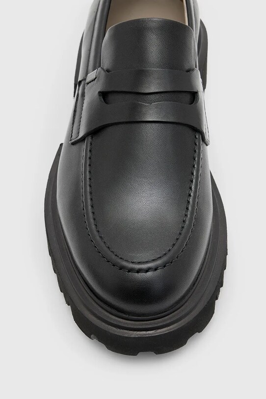 AllSaints mokasyny skórzane Lola Loafer W102FB czarny