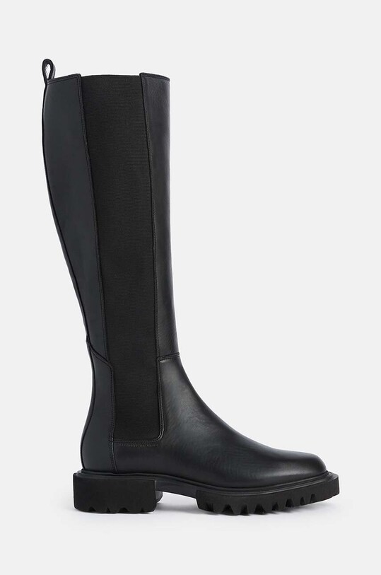 AllSaints kozaki Maeve Boot płaski czarny W098FB