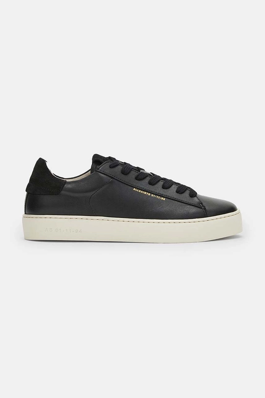 Кожаные кроссовки AllSaints Shana Sneaker Planet friendly чёрный W105FB