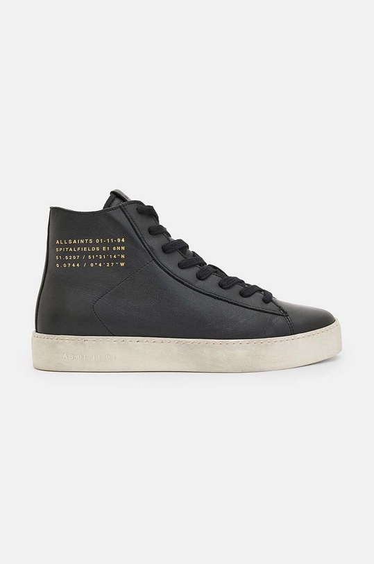 Kožené kecky AllSaints Tana High Top Planet friendly černá W110FB