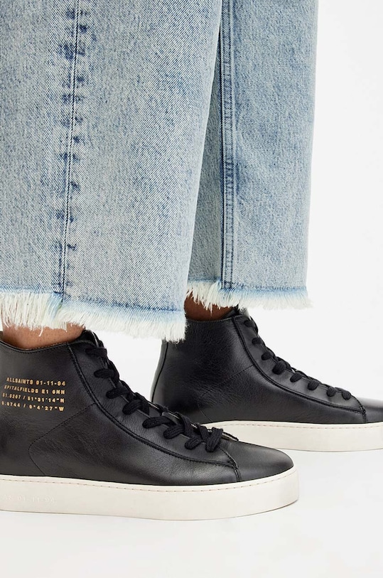 Kožené tenisky AllSaints Tana High Top W110FB