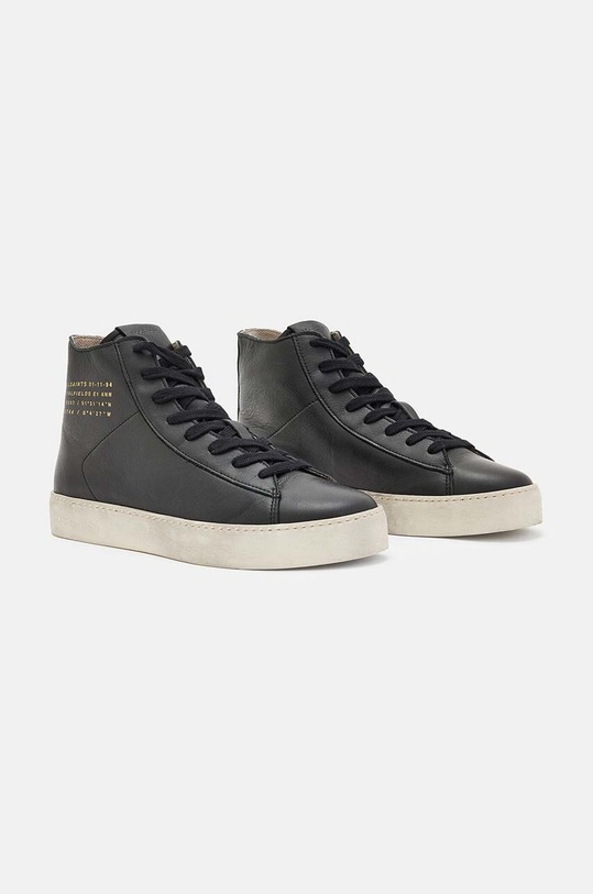 Kožené kecky AllSaints Tana High Top W110FB černá AW24