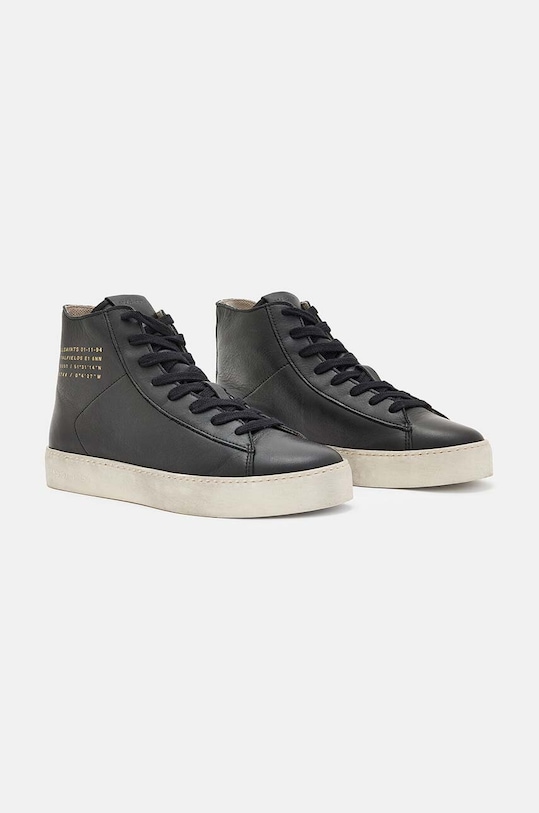 Kožené tenisky AllSaints Tana High Top W110FB čierna AW24