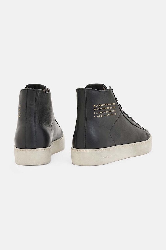 Kožené tenisky AllSaints Tana High Top W110FB čierna