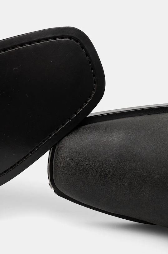 Шкіряні черевики IRO Motty Used чорний WP121MOTTYUSED.BLA20