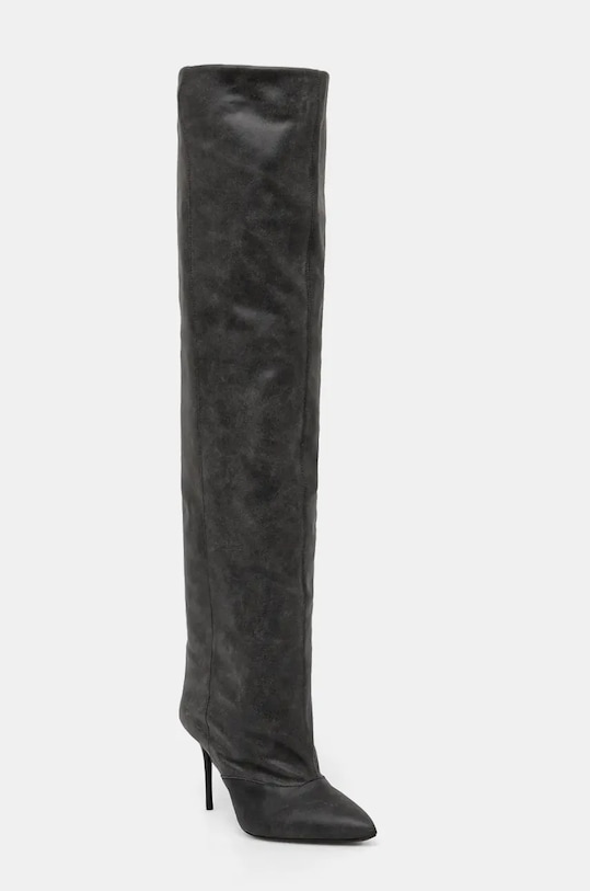 IRO ghete de piele Loly Used WP36LOLYUSED.BLA20 gri AW24