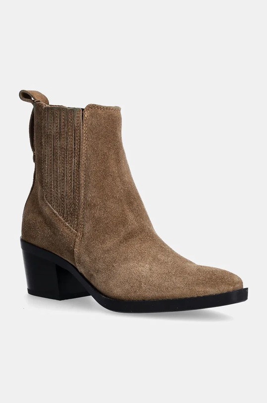 Marc O'Polo botine din piele intoarsa pana la 5 cm maro 40818455102300.766