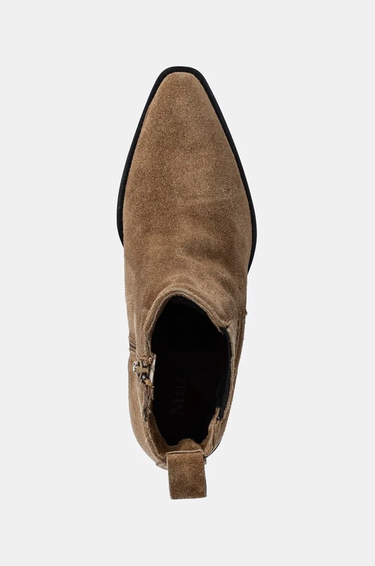 Marc O'Polo botine din piele intoarsa maro 40818455102300.766