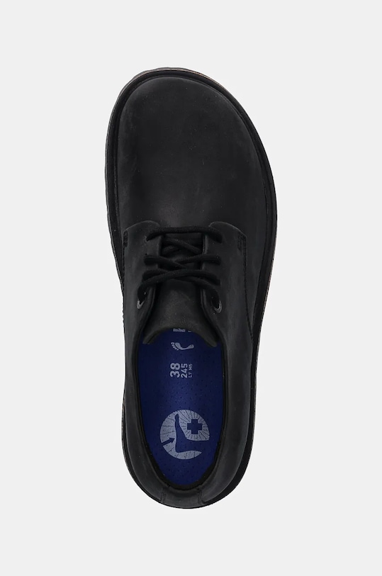 Birkenstock scarpe in nubuck Highwood Lace nero 1028137