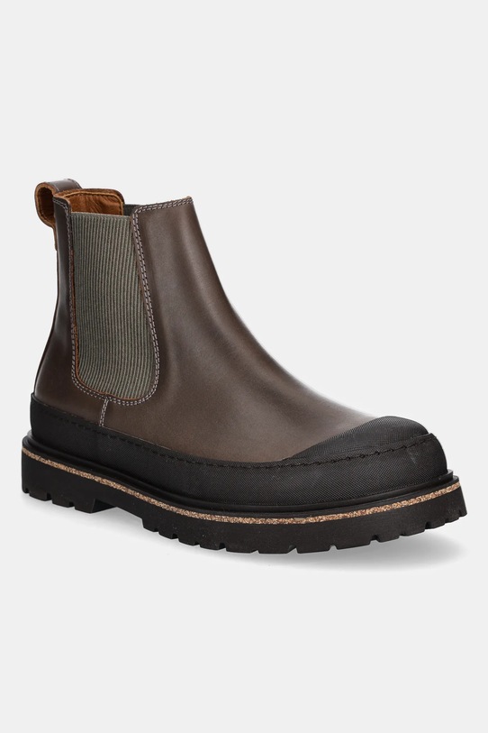 Birkenstock stivaletti chelsea in pelle Prescott Slip On non isolato grigio 1028139