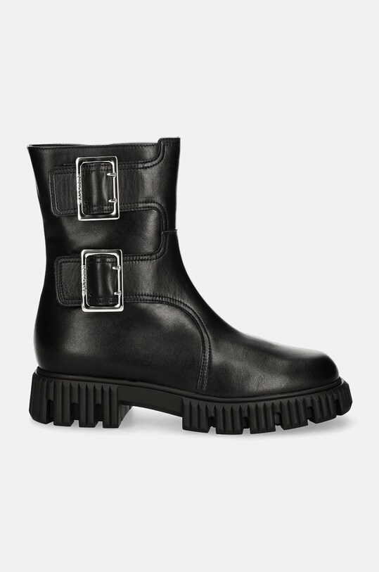 Baldinini cizme de piele D5B509P1VITE.0000 negru AW24