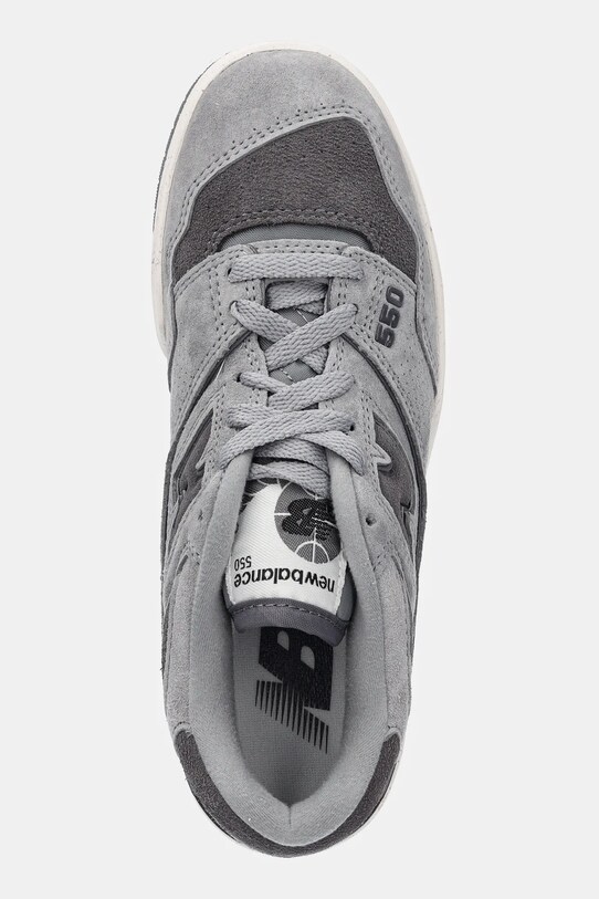 Semišové tenisky New Balance 550 sivá BBW550RE