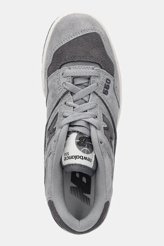 New Balance sneakers din piele intoarsă 550 gri BBW550RE
