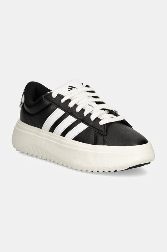 adidas sneakersy Grand Court Platform imitacja skóry licowej czarny IH7754