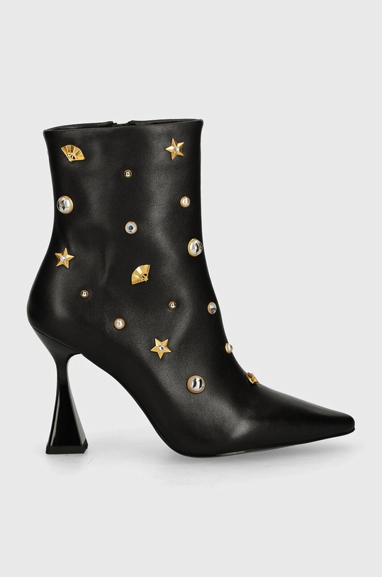 Usnjeni gležnarji Karl Lagerfeld DEBUT II KL32059G.00G črna AW24