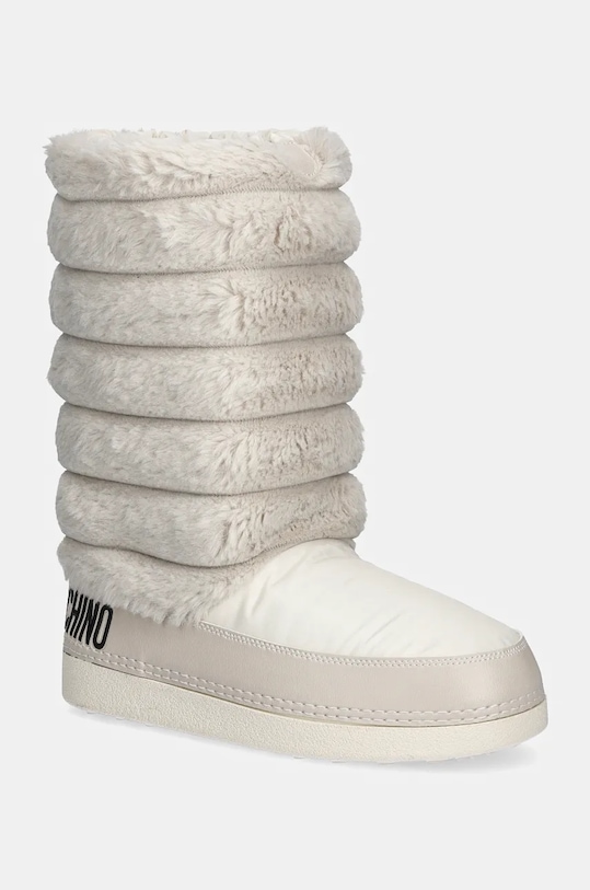 Love Moschino śniegowce imitacja skóry licowej beżowy JA24312G0LISH120