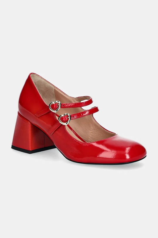 Δερμάτινες γόβες Love Moschino 5-8 cm κόκκινο JA10567G0LII0504