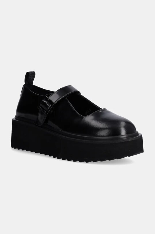 Love Moschino pantofi de piele piele patentata negru JA10456I0LJD0000