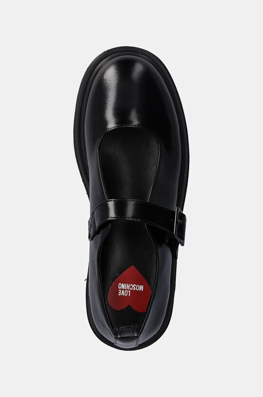 Love Moschino pantofi de piele negru JA10456I0LJD0000
