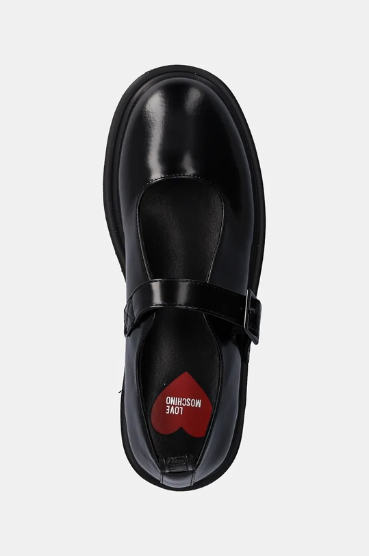 Шкіряні туфлі Love Moschino чорний JA10456I0LJD0000
