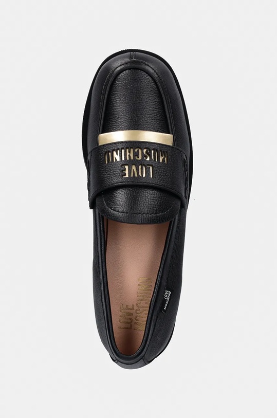 Кожени мокасини Love Moschino черен JA10432G0LIC5000