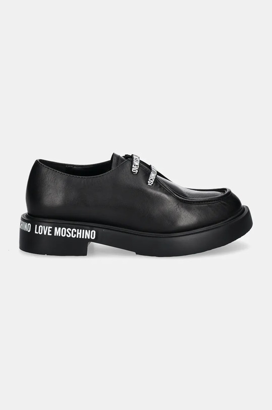 Love Moschino pantofi de piele JA10414G0LIA0000 negru AW24