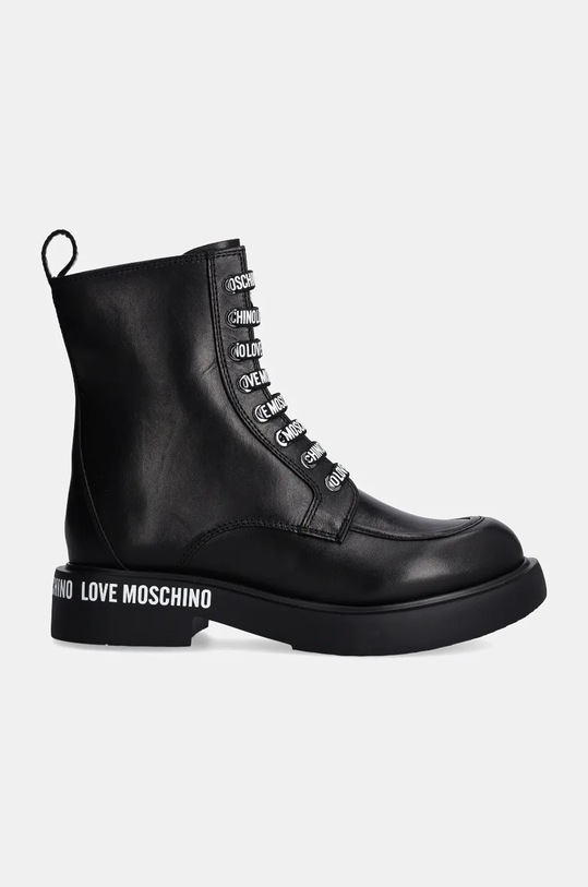 Kožené workery Love Moschino JA24214G0LIA0000 černá AW24