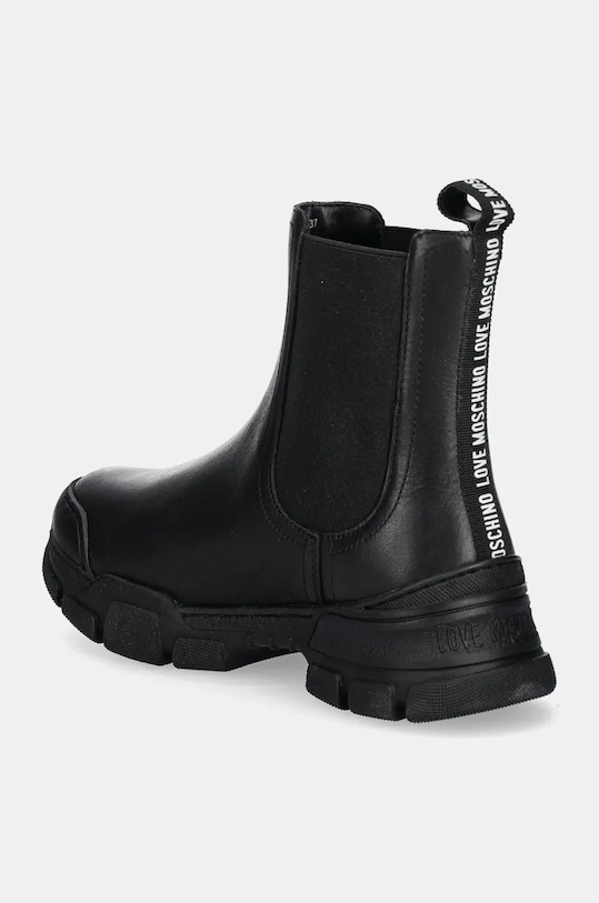 Boty Kožené kotníkové boty Love Moschino JA15504G0LIA0000 černá