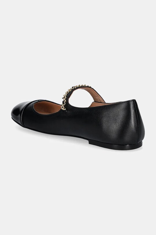 Încălțăminte Love Moschino balerini de piele JA11061G0LIE300A negru