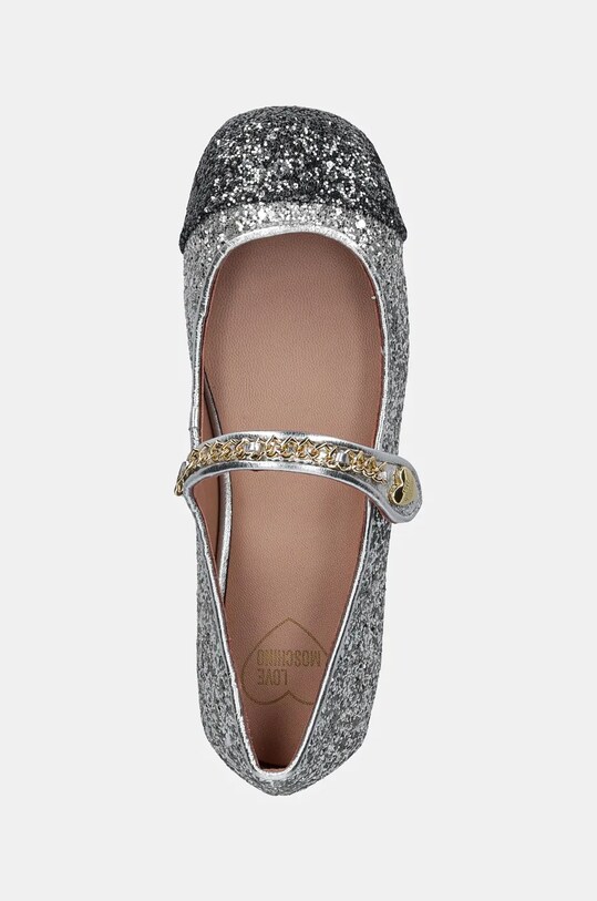 Love Moschino balerina ezüst JA11061G0LJJ190A