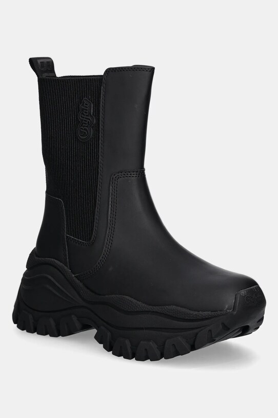 Buffalo sztyblety Lola Chelsea 5-8 cm czarny 1220054.BLK
