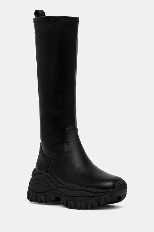 Сапоги Buffalo Lola Stretch Boot Hi платформа чёрный 1220055.BLK