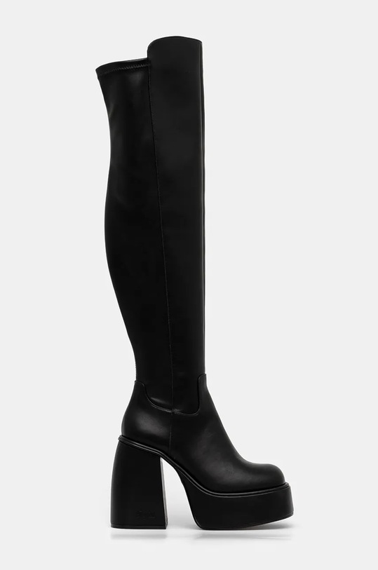 Buffalo kozaki Heart Stretch Boot 1220062.BLK czarny AW24